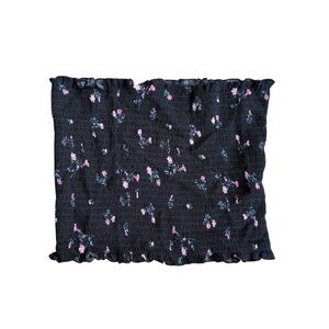 PacSun Black Tube Top Pink Floral